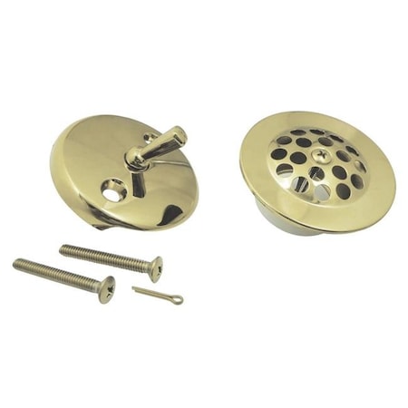 Grid Tub Drain Kit; Polished Brass